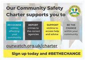 COMMUNITY SAFETY CHARTER launched to tackle crimes in public spaces