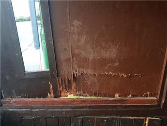 Vandalism Bus Shelter Birchwood Road