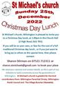 Free Christmas Day Lunch St Michaels Church 25th December 2022
