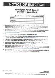 Notice of Election
