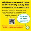 NEIGHBOURHOOD WATCH 2022 CRIME AND COMMUNITY SURVEY LAUNCHED