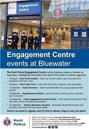 Kent Police Bluewater Engagement Centre - Now open every Saturday from 19th August
